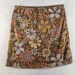 Full Tilt VTG Y2K 2000s XS Slip Skirt Floral Coquette Boho Cottage Prairie  Brown Photo 1