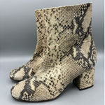 Free People  Snake Skin Reptile Block Heel Women’s Boots Size‎ 37 Photo 0