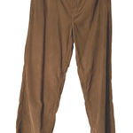 NEW‎ American Eagle Womens Skater Pants Corduroy Brown Low Rise Wide Leg Size 10 Photo 0