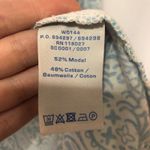 Boden Blue & White Paisley Bodycon Mini Dress Womens Size 4 Shift Shirt Dress Photo 4