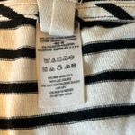 We The Free Cropped Oversized Tank Top Ivory/Black Stripe Size XS Photo 6