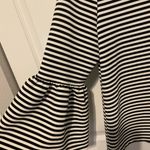 Calvin Klein  black and white striped bell sleeve shirt in xl Photo 1