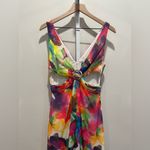 Liv Foster Floral Tie Dye Gown Size 6 Pink Photo 3