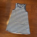 Gap Sleeveless Mini Swing Tank Dress Size Medium Blue White Striped Relaxed Fit Photo 5