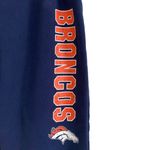 NFL Denver Broncos Orange Blue Straight Leg Casual Football Sporty Sweatpants Large Photo 5