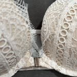 Victoria's Secret Victoria’s Secret VINTAGE Dream Angels Push-up Ivory Lace Bra Photo 2