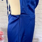 Boutique NEW Blue Satin Dress Photo 12