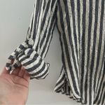 Jane and Delancey  Blouse,Striped Size Large. Roll up sleeve button option! Photo 4