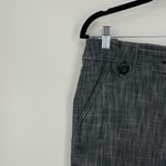 Sandro Women's Gray Textured Buttoned Pocket Bermuda Shorts Size 8 Photo 4