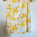 A New Day  White Yellow Floral 100% Cotton Mini Dress‎ Photo 5
