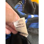 Blue Butterfly Graphic Crop Top Black Short Sleeve Stretch Tee Size Small Photo 3