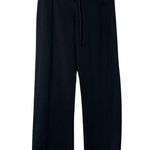 Adidas Black Wide Leg Mid Rise Athletic Pants M Photo 0