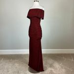 Vince Camuto Off the Shoulder Sparkly Mermaid Long Evening Gown Red Size 8 Dress Photo 2