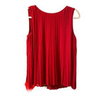 ZARA  RED PLEATED SLEEVELESS BLOUSE Photo 1