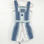 Saylor  Boho‎ Coastal Mazzy Tassel Woven Embroidered Sleeveless Romper Size S Photo 12
