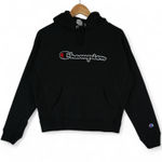 Champion Hoodie Womens L Black Reverse Weave Athletic Heavyweight Sweatshirt Photo 0