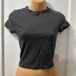 Divided Black Crop Top Photo 0