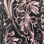 Jody Vintage Y2K Black Pink Velvet Burnout Skirt A Photo 6