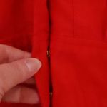 POPI Red Midi Shirt Dress Vintage 70s Union USA Belted Snap Secretary Size 0 Photo 10