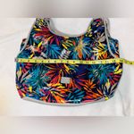 PLUM Tropical Print Hobo Slouch Bag Red Photo 8