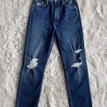 Mother Denim High Waisted Rider Ankle Fray in Wicked Wildflower Size 25 Blue Photo 2