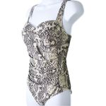 NIPTUCK SWIM Snake Print Ruched Multi Fit Cup One Photo 1