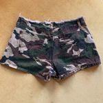 Paris Blues  Originals Camo Shorts Junior size 9 Raw Edge Waist Cheeky Booty Photo 2