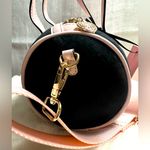 Juicy Couture NEW Pink Black Velour Mini Barrel Bag Photo 2