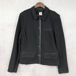 CAbi  Womens Tudor Blazer Jacket Size L Stretch Tailored Career Minimal 3376 Photo 1