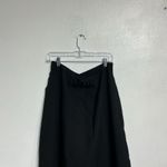 Adrienne Landau Jet Black Gathered Midi Skirt Sz 12 NWT Photo 9