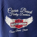 Harley Davidson Cocoa Beach Florida T Shirt Extra Small XS Womens Blue Graphic Photo 6