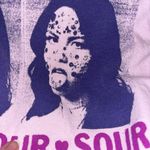 Olivia Rae Olivia Rodrigo Women's Sour Grid Relaxed Boyfriend Fit Tee T-Shirt in Pink Sz XL Photo 3