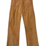 DOEN Maritime Corduroy Pants Women’s Size 25 Organic Cotton Patch Pockets USA Tan Photo 0