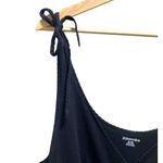 st. john's bay Deep V Babydoll Dress Black Size XL Minimalist Boho Beach Summer Photo 7