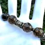 Silpada Vintage Smokey Quartz Sterling silver Bracelet Photo 7