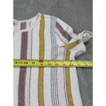 Madewell  Blakley Sweater Tee Women S White Stripe Fringe Hem Regular Fit Photo 3