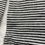 Lucky Brand  Striped Cowl Neck Viscose Top Women's Medium Oversized Black‎ White Photo 6