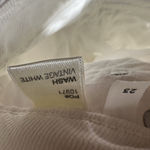 Reformation  White Straight Leg High Waisted Jeans Size 23 Button Fly Cotton READ Photo 7