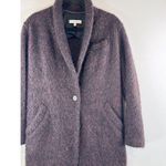 IRO Womens Blazer Burgundy Rafa One Button Oversized Alpaca Wool Jacket 36 Small Photo 5