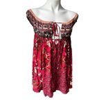 Free People NWT Bali Mariposa Babydoll Dress In Strawberry Combo, Sz XS Photo 8