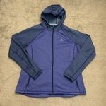 L.L. Bean Mountain Full Zip Hoodie Jacket Heather Blue Purple Women’s Size L Photo 0