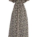 ASTR 💕💕 Floral Ruffle Cutout Midi Dress ~ Black Lilac Ditsy Medium M NWT Photo 8