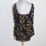 Buddy Love Black and Metallic Gold Leaf Mini Cocktail Dress NWOT Size XS Photo 5