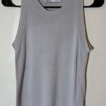 ZARA  Gray Sleeveless Knit Tank Top Casual Everyday Basic Layering Size Large‎ Photo 0