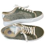 Voile Blanche MAIORCA FLAT SUEDE AND FABRIC SNEAKERS EU38 Green Size 8 Photo 4