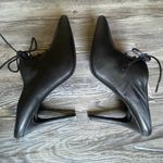 barney's new york  Black Lace-Up Heels Photo 2