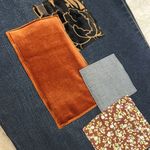 LOGO By Lori Goldstein  Velvet Patch Embellished Mid Rise Jeans Photo 10