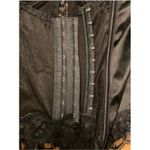 Intimo Amore Black Lace Corset Bustier Vintage Y2K Burlesque Garter Top Photo 4