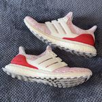 Adidas Ultraboost W Running Shoes Women’s 7.5 Cream Red Knit No Laces DB3209 Photo 1
