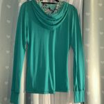 Munki Munki NWT  Size L Perfect Pajamas Teal Long Sleeve Zipup Hoodie Photo 5